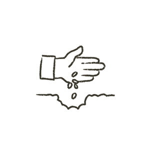 Icon für Aussaattiefe